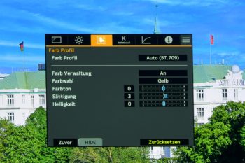 OSD: Farbprofil