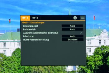 OSD: HDMI-1-Einstellungen