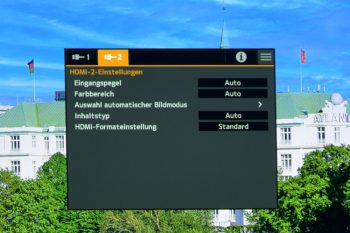 OSD: HDMI-2-Einstellungen