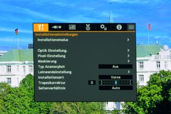 OSD: Installationseinstellungen