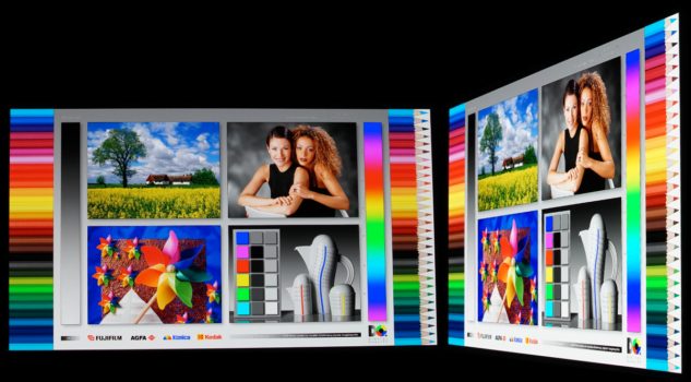 Blickwinkeleigenschaften des OLED-Panel