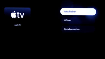Anzeige: Verschieben der App