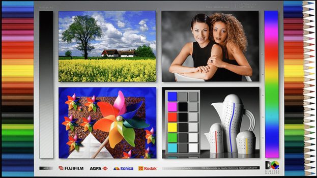 Philips 65OLED859: Screenshot des Testbildes