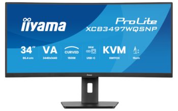 iiyama: Business-Monitor mit UWQHD, 120 Hz und KVM iiyama ProLite XCB3497WQSNP-B1 (Bild: iiyama)