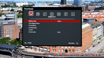 OSD: Projektor -> Display
