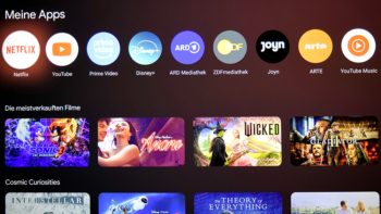 Google TV -> Meine Apps