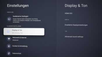 OSD: Display & Ton