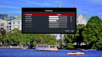 OSD: Farbtemperatur Gain/Offset