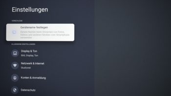 OSD: Gerätename festlegen