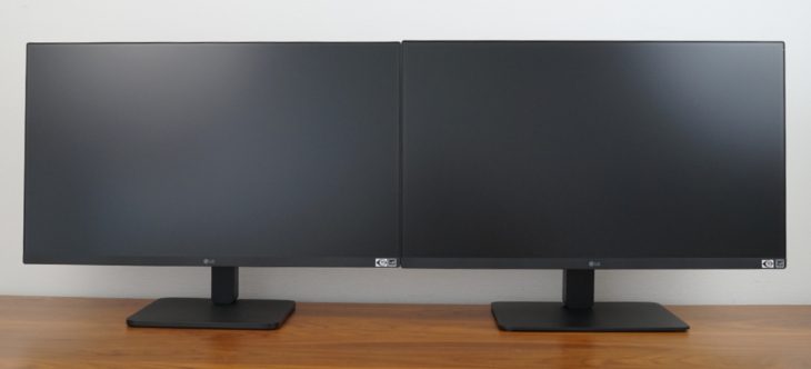 Dual-Monitoring mit LG 27BA75QB (rechts) und 27BA550 (links)