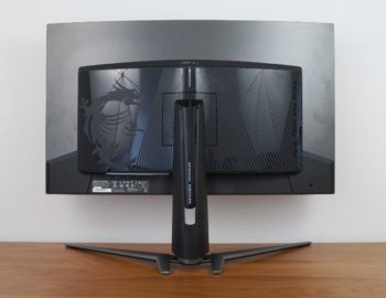 Ansicht Display hinten in der höchsten Stellung