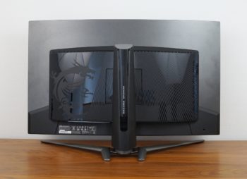 Ansicht Display hinten in der niedrigsten Stellung