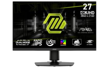 MSI: Neues Dual-Hz-Display mit 4K160 und HDMI 2.1 MSI MAG 272URDF E16 (Bild: MSI)
