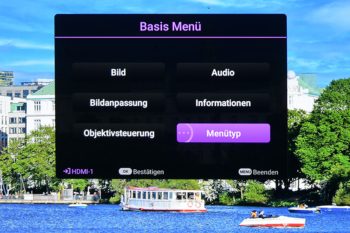 OSD: Basismenü