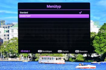 OSD: Menütyp