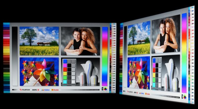Horizontale und vertikale Blickwinkel des IPS-Panels