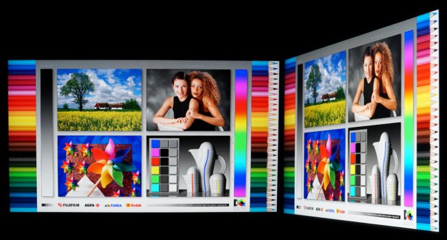 Horizontale und vertikale Blickwinkel des IPS-Panels