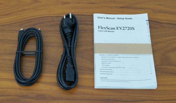 Lieferumfang des Eizo EV2720S