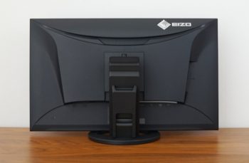 EIZO EV2720S Ansicht hinten in der tiefsten Stellung