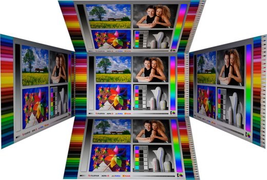 Horizontale und vertikale Blickwinkel des IPS-Panels