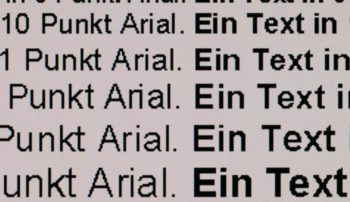 Textwiedergabe 1280 x 720, Vollbild