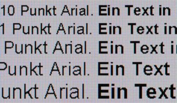 Textwiedergabe nativ, Vollbild
