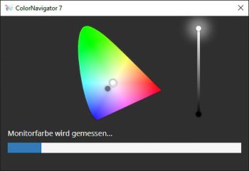 ColorNavigator: Farbmessung (Screenshot der Anwendung)