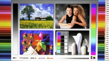 BenQ W4100i: Screenshot des Testbildes der Farbraumabdeckung