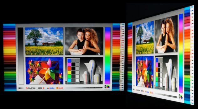 Blickwinkel vom IPS-Panel des MSI MPG 274URDFWDE E16M