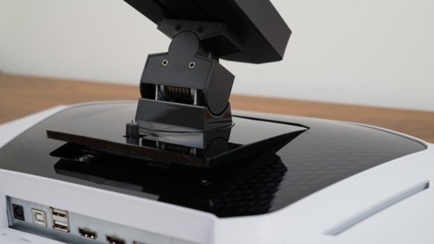 Verbindung von Standbein und Display