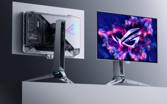 ASUS ROG Swift OLED PG27AQWP-W (Bild: ASUS)