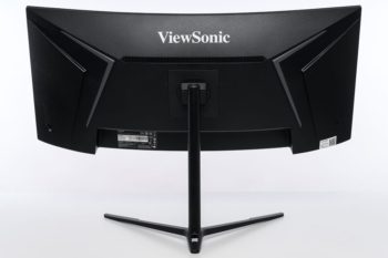 ViewSonic VX3418C-2K Ansicht hinten in der höchsten Stellung