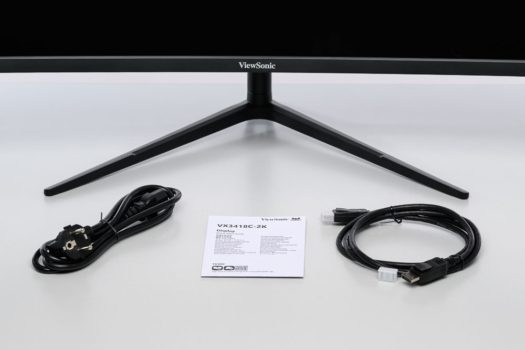 Lieferumfang des ViewSonic VX3418C-2K