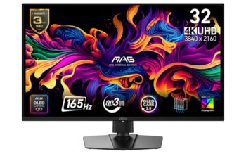 MSI: MAG 322UP E16 mit 4K165 und QD-OLED enthüllt MSI MAG 322UP E16 (Bild: MSI)