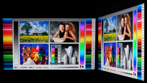 Horizontale und vertikale Blickwinkel des IPS-Panels