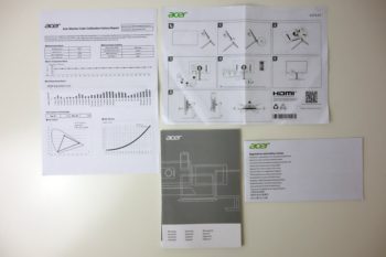 Kalibrierungsbericht, Kurzanleitung und Garantieheft in ausgedruckter Form