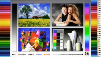 BenQ TK705STi: Screenshot des Testbildes der Farbraumabdeckung