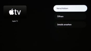Google TV: Apple TV verschieben