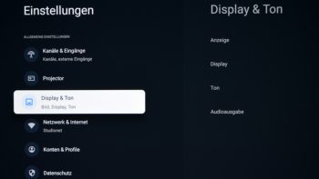 OSD: Display & Ton