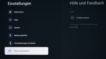 OSD: Hilfe & Feedback