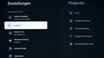 OSD: Projektor