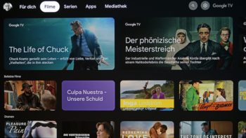Google TV: Startseite
