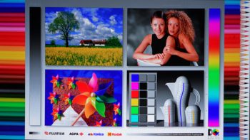 LG CineBeam S: Screenshot des Testbildes in der Werkseinstellung