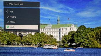 OSD: Automatischer Kontrast "Hoch"