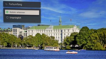 OSD: Farbumfang „Automatisch erkennen“