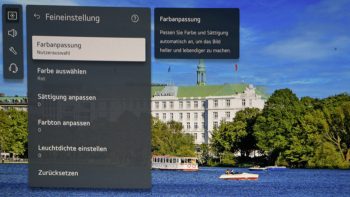 OSD: Farbeinstellung Primär- und Sekundärfarben