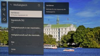 OSD: Weißabgleich 10 Punkte