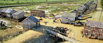 Die Hütten in Elvis sind fein strukturiert