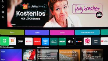 webOS: Übersichtlich gestaltete Oberfläche mit allen Apps