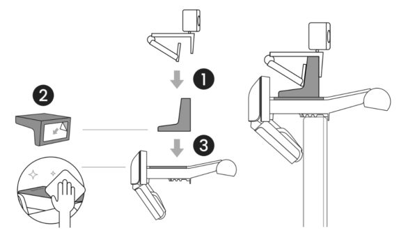 Montage der Webcam-Halterung